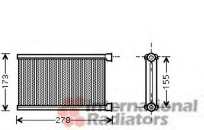VAN WEZEL 06006344 -  Теплообменник, отопление салона